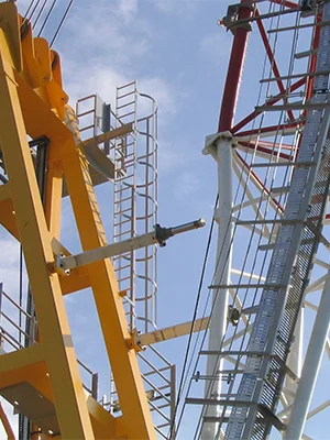 Wire luffing crane
